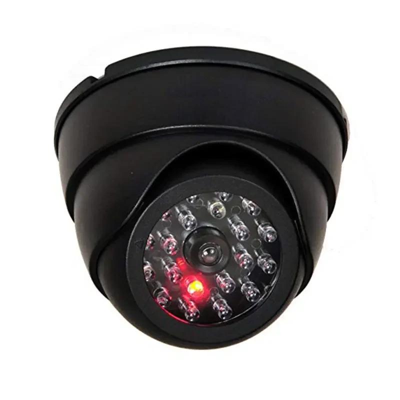 Fake Security Camera Flashing Red LED Light Outdoor Indoor Home Surveillance CCTV False IR LED Simulation Camera