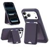 2 in 1 Detachable Card Holder Stand Fabric Phone Case For iPhone 17 Pro Max 16 Plus 15 14 13 12 11 Shockproof Portable Cover