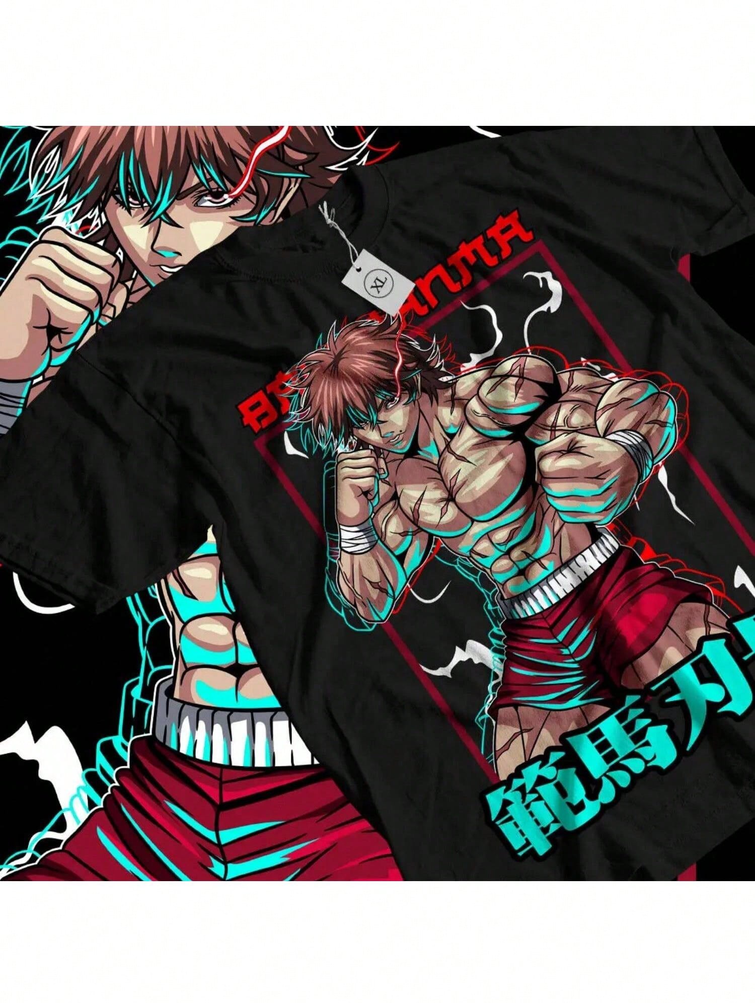 Baki The Grappler T-Shirt Baki Hanma Yujiro Hanma Baki Boxing Shirt All Size2 S разноцветный
