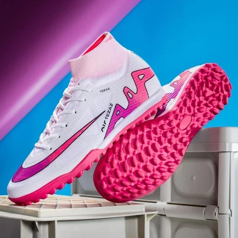 

New Men Soccer Shoes Sport Indoor Comfortable Non-Slip Ultralight Futsal Football Boots Match Turf Grass Adult Cleats Light 43