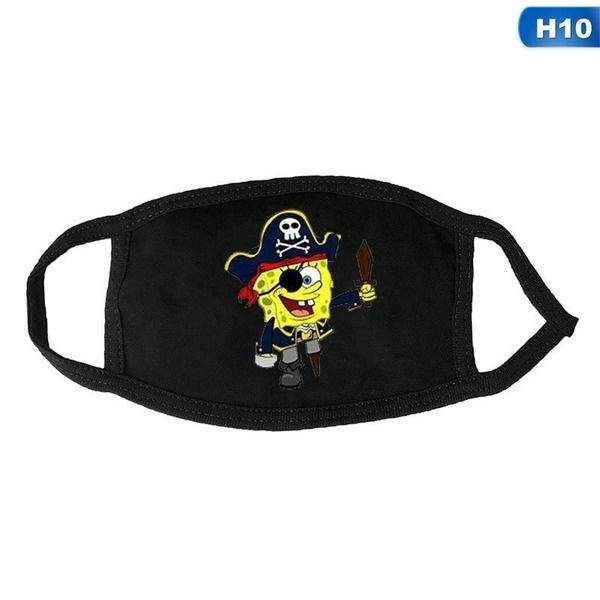 SpongeBob SquarePants Printed Mask, Washable and Reusable Dust Mask