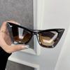 Trendy Cat Eye Sunglasses Women Men Retro Mirror Lens Stylish Sun Glasses Female Male Personality Colors