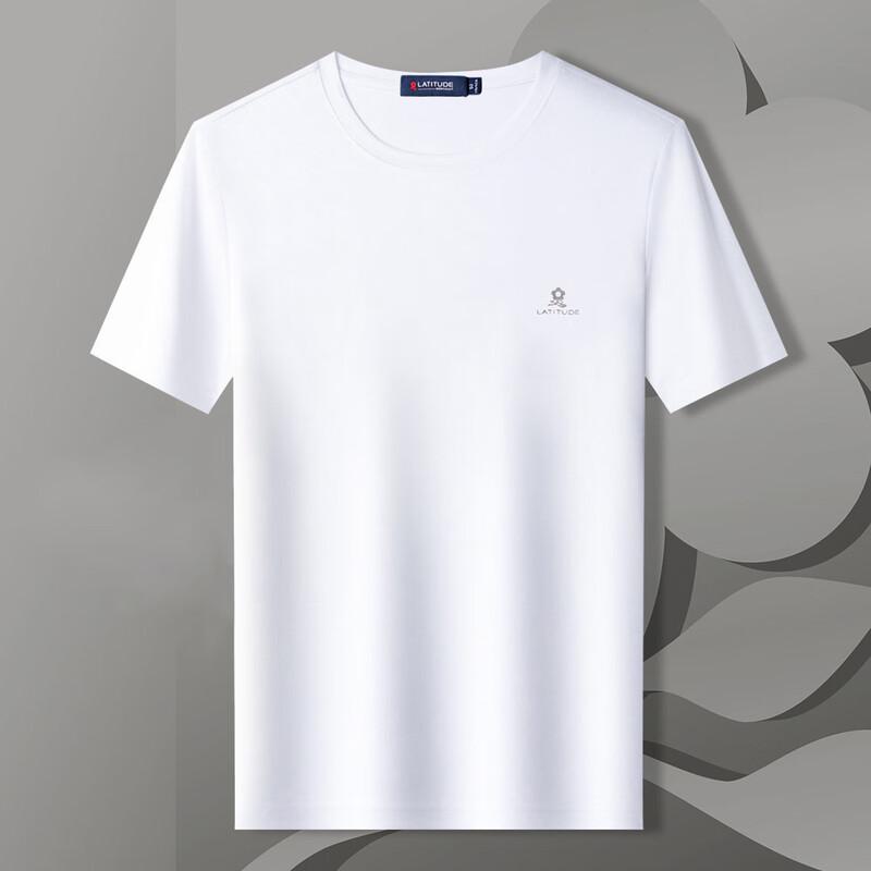 T-shirt da uomo MONTAGUT in cotone ad ammoniaca liquida, resistente alle pieghe, girocollo