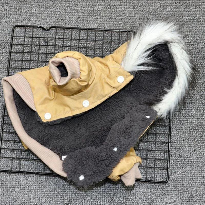 Winter Dog Coat for Small Medium Dogs Thick Warm Puppy Hoodie Jacket Chihuahua Pugs French Bulldog Pet Clothing