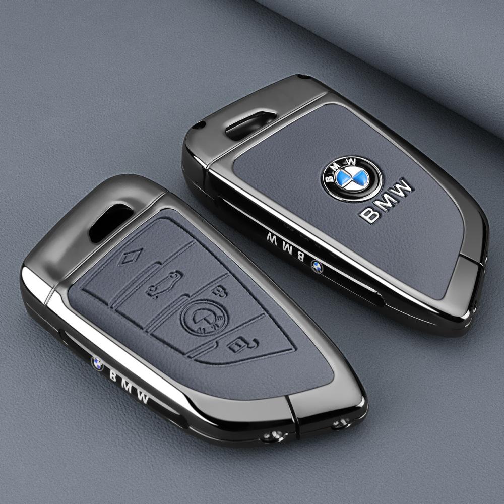 Styling Zinc Alloy Car Key Cover Case Holder For BMW 1 3 7 Series X1 X3 X5 X6 X7 F20 F15 F16 F48 G20 G30 G01 G02 G05 G11 G32