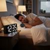 Adjustable Brightness Digital Alarm Clock Adjustable Volume Bedside Alarm Clock  Hearing Impaired