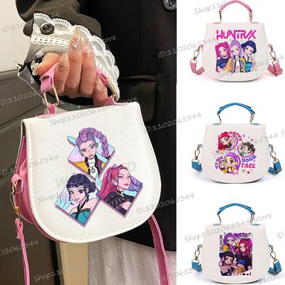 Klassische Anime-Cartoon-Umhängetasche für Damen Modische dreidimensionale Reißverschluss-Anime-Film-Umhängetasche KPop-Handtasche Geschenk