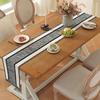 Boho Table Runner Color Block Table Runner with Tassels Farmhouse Table Runner for Kitchen Dining Table Dresser Home Decor