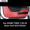 For CHERY TIGGO 7 20-22 Door Anti-kick Sticker Modified Carbon Fiber Pattern Interior Car Film Accessories Modification