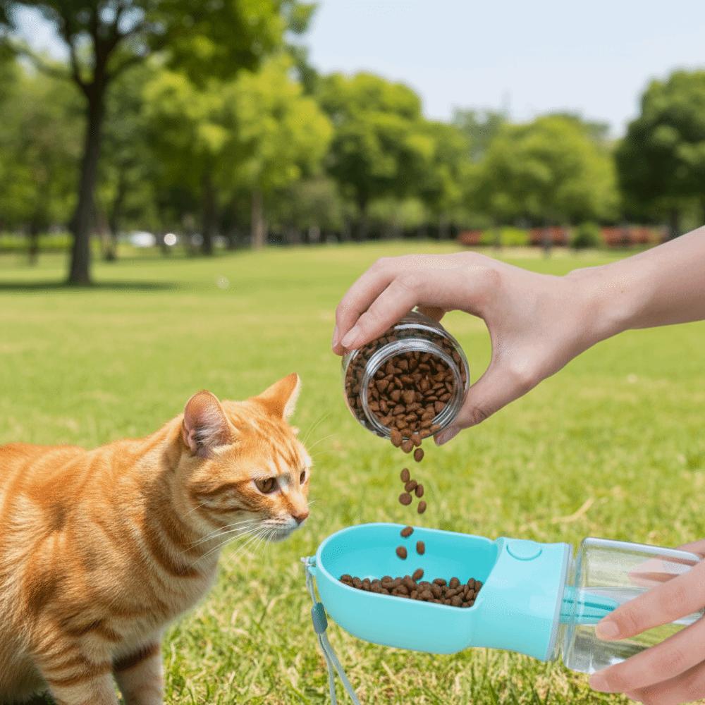 Leak Proof Portable Pet Water Bottle Heat-resistant Dog Food Container Water Dispenser  Dog Walking