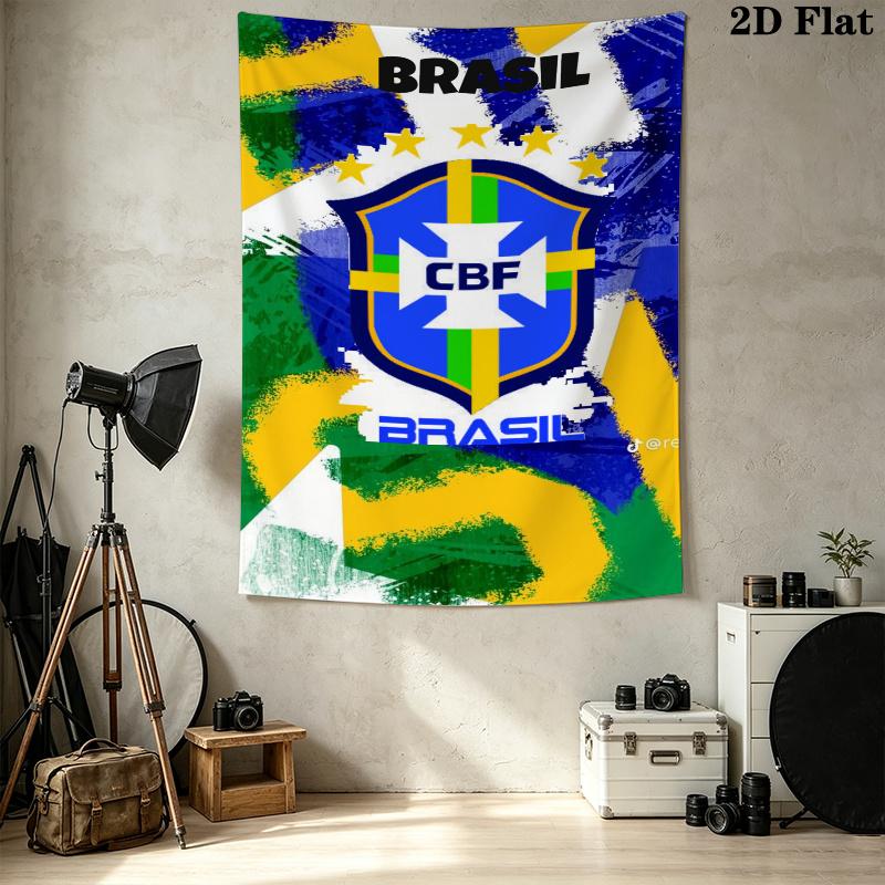 CBF Brasil Wall Tapestry Aesthetic Wall Hanging Printed Fabric Blanket Decorative Tapestries for Bedroom Living Room Home Decor