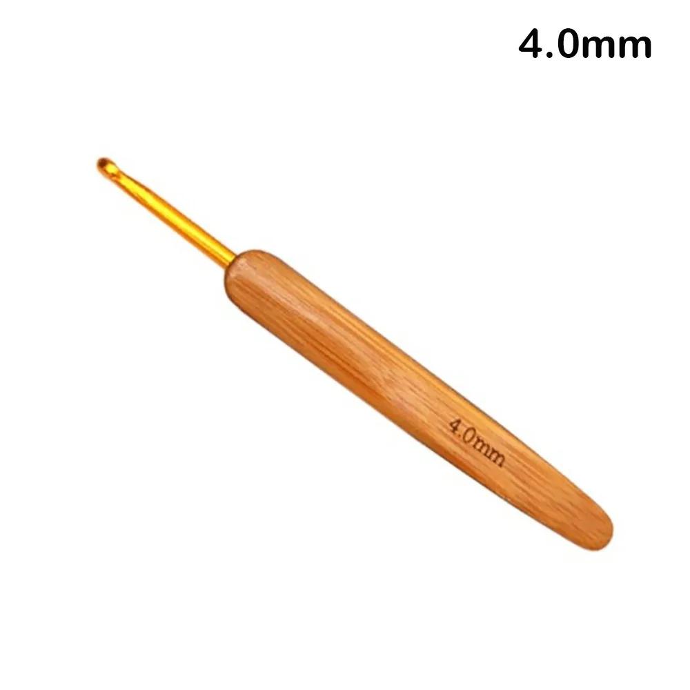 Handicraft Bamboo Wooden Crochet Hooks Small Size Long Bamboo Handle Crochet Knitting Crochet DIY Sewing Accessories