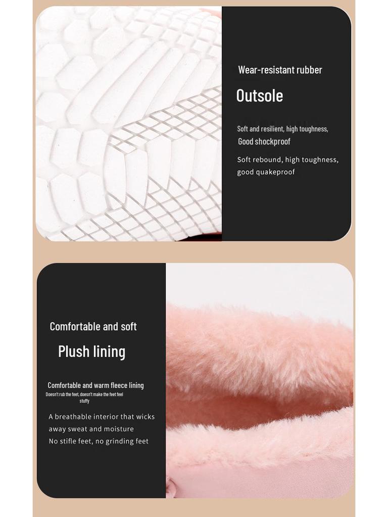 Winter-Schneestiefel für Kinder: Warme Baumwollschuhe mit Samtfutter für Jungen & Mädchen