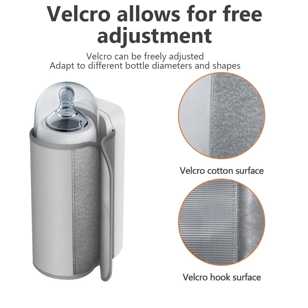 6-Speed Temperature Regulation Milk Heater Portable Infant Milk Bottle Warmer USB Charging Baby Nursing Milk Heating Device