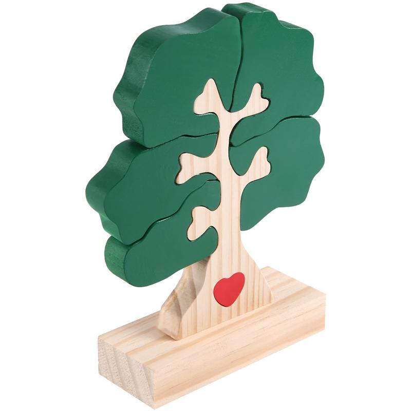 

A44Z-Wooden Personalised Family Theme Art Puzzle DIY Family Name Puzzle Desktop Ornament Home Deco Customized Gift
