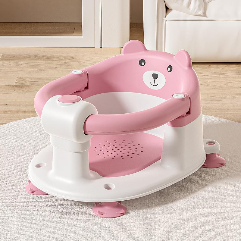 Baby Reclining Bath Seat: Anti-slip Newborn Tub Stool