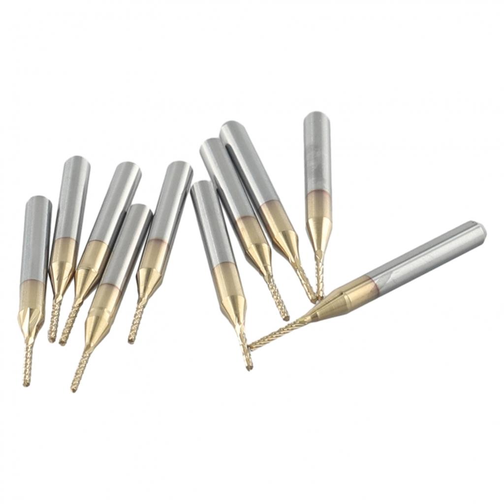 10 buc Freză 1mm CNC Carbură Freză Frontală Gravare