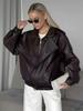 2025 Spanish Lamb Bubble Leather Double-Layer PU Motorcycle Jacket