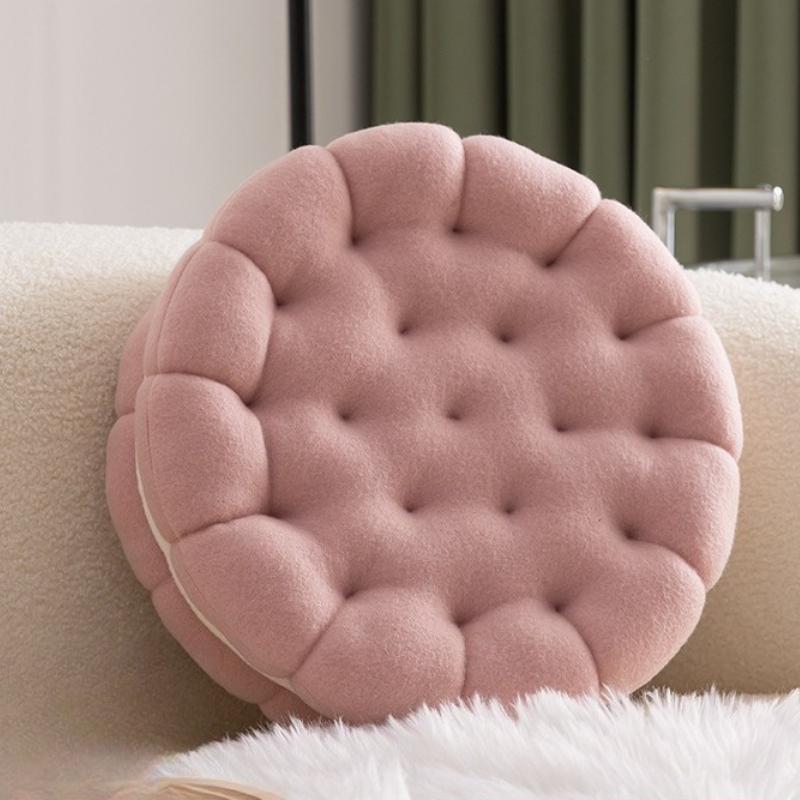 Japanese Simulation Sandwich Biscuit Seat Cushion Tatami Mat Cute Creative Plush Throw Pillow Dormitory Bedside Cushion