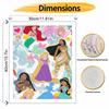 Disney Paint By Number Kit Princess Collage Drawing Canvas DIY Picture Home Decor Disney Art Craft Set Unique Painting Modern Wall Art