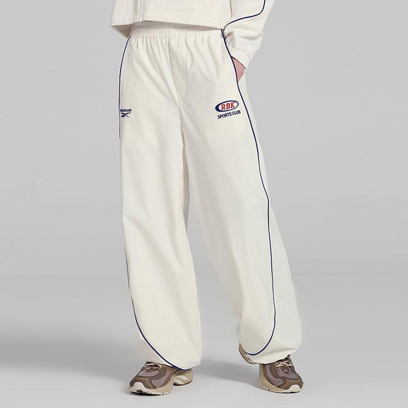 Reebok Color Block Loose Wide Leg Casual Pants Women Bottoms Off-White 24SRC610WGW1