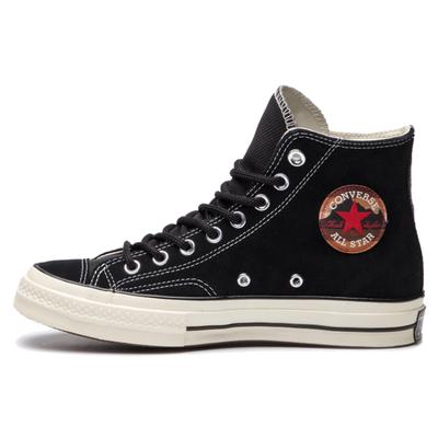 1970s Suede Lightweight Non-slip Shock Absorption High-top Sneakers Unisex Black