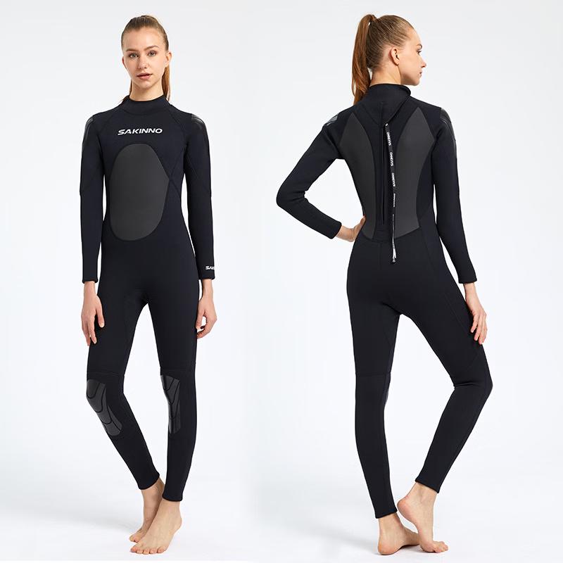 SAKINNO Women s Long Sleeve One-Piece Thermal Wetsuit 3XL