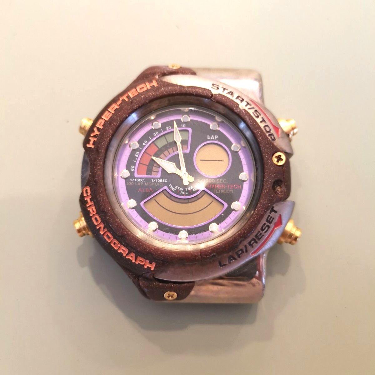 [Junk] HYPERTECH CHRONOGRAPH watch ALBA