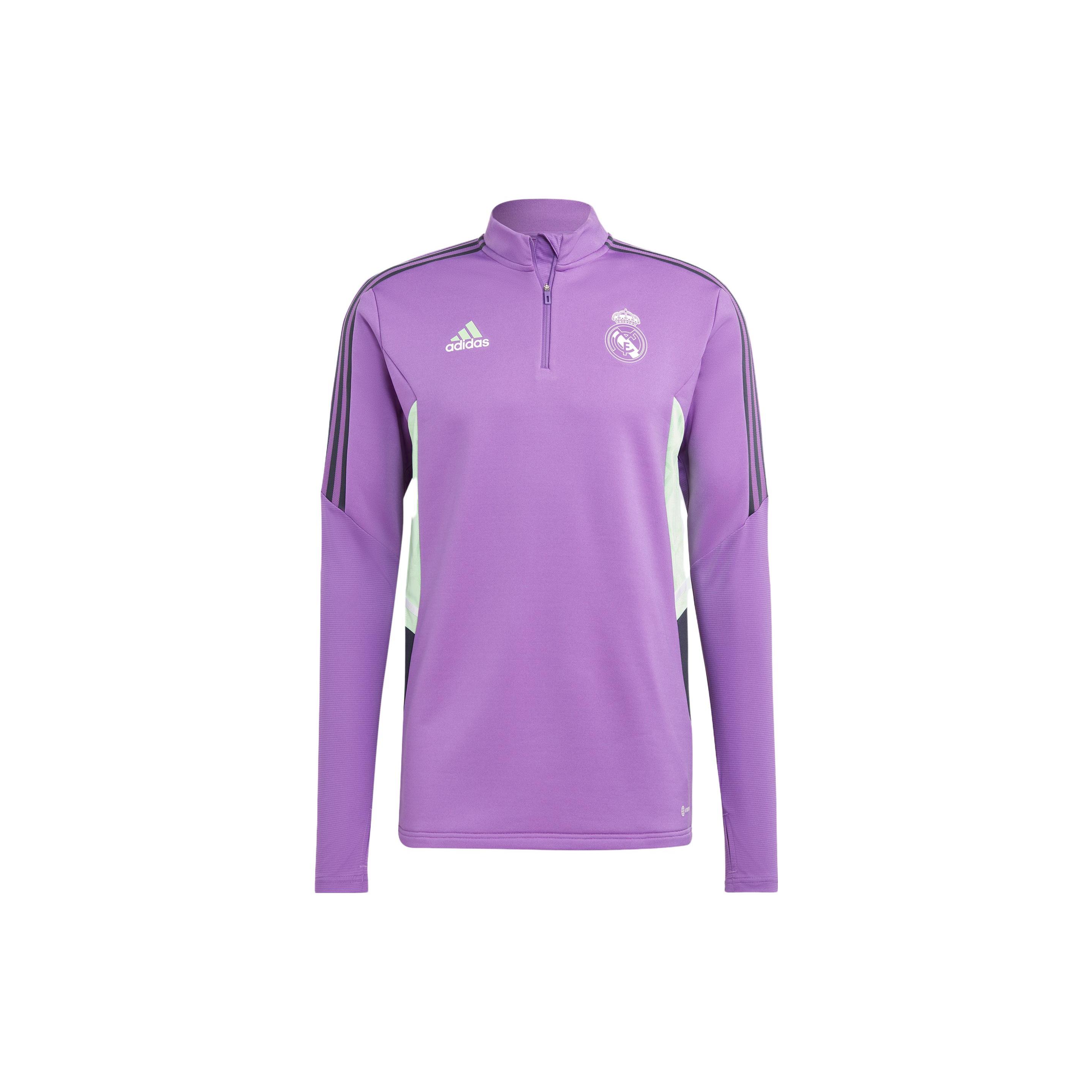 Adidas Real Madrid Soccer Jerseys Men s Bright Purple Moderate Straight Fit HT8803 XL