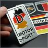 National flag decorative sticker German metal car sticker GERMANY aluminum label map sticker Sline fender side sticker
