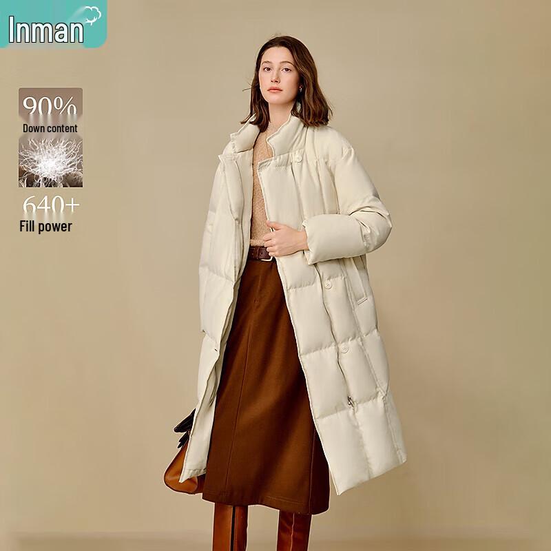 Inman Women's Stand Collar Long Down Jacket