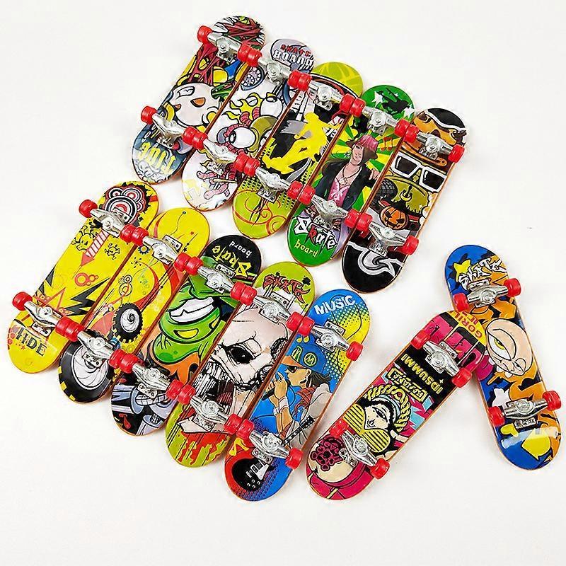 Dww-10 Finger Mini Skateboard (Random Flower Color) Children's Finger Skateboard Toy, Boy's Birthday Party Favor, Party Bag