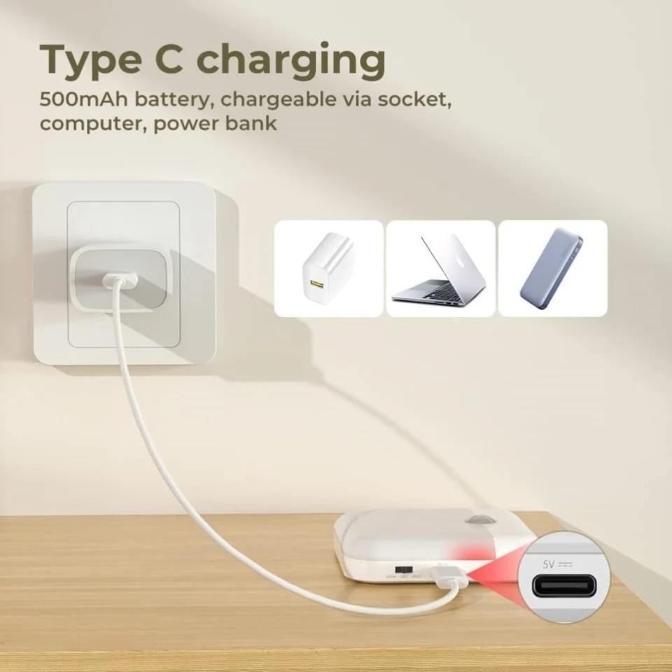 Motion Sensor Light USB Night Light LED Lamp With Switch Rechargeable Inductor Lights For Kitchen Stairs Hallway Closet Bedroom