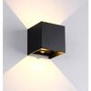 10W LED Wall Light with IP65 Motion Detector, Warm White, Black, Adjustable Beam 0–120°