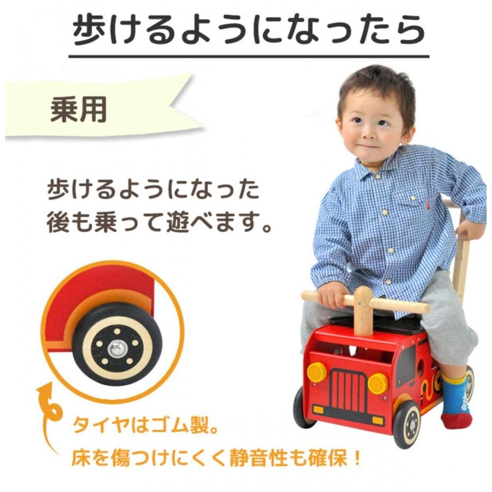 Wooden Toy Wheelbarrow Baby Baby Rattle Baby Rattle Wooden Vehicle Puzzle Shape Puzzle Shape Puzzle Toy [Im TOY] Walker & Ride Fire Truck Birthday Pre