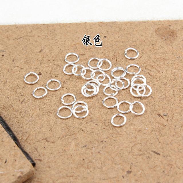 3-20Mm iron ring opening ring single ring manual connecting ring closed ring bracelet necklace connecting ring jewelry accessories 12mm серебряный