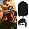 Capa para Grelhador de 22 Polegadas Grelhador a Carvão Capa para Grelhador BBQ com Velcro e Cordão Material Leve para Conjunto de Tapetes para Grelhador BBQ