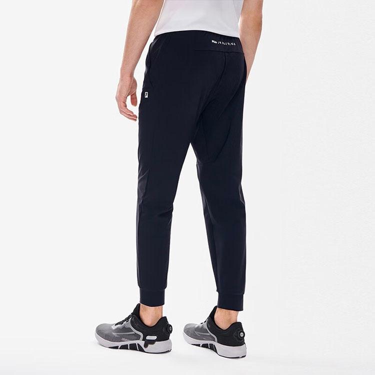 FILA Athletics Casual Tapered Knit Sports Pants Autumn Men bottoms Dark-Blue A11M221601FNV