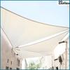 Shade sail sunshade white canopy awning garden 5x5x7m