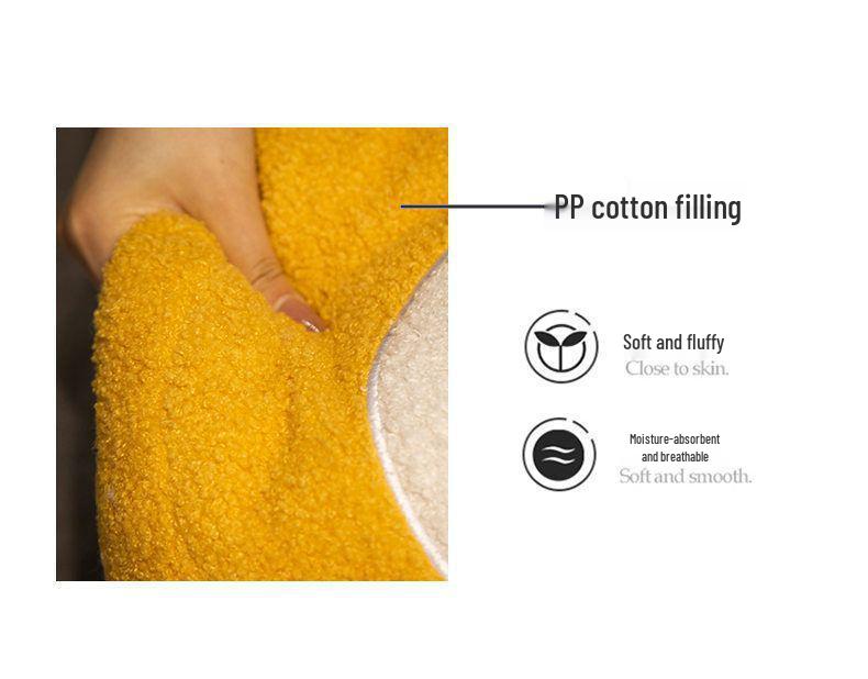Creative Personality Plush Toy Throw Pillow - Removable & Washable Long Backrest for Girls' Beds
