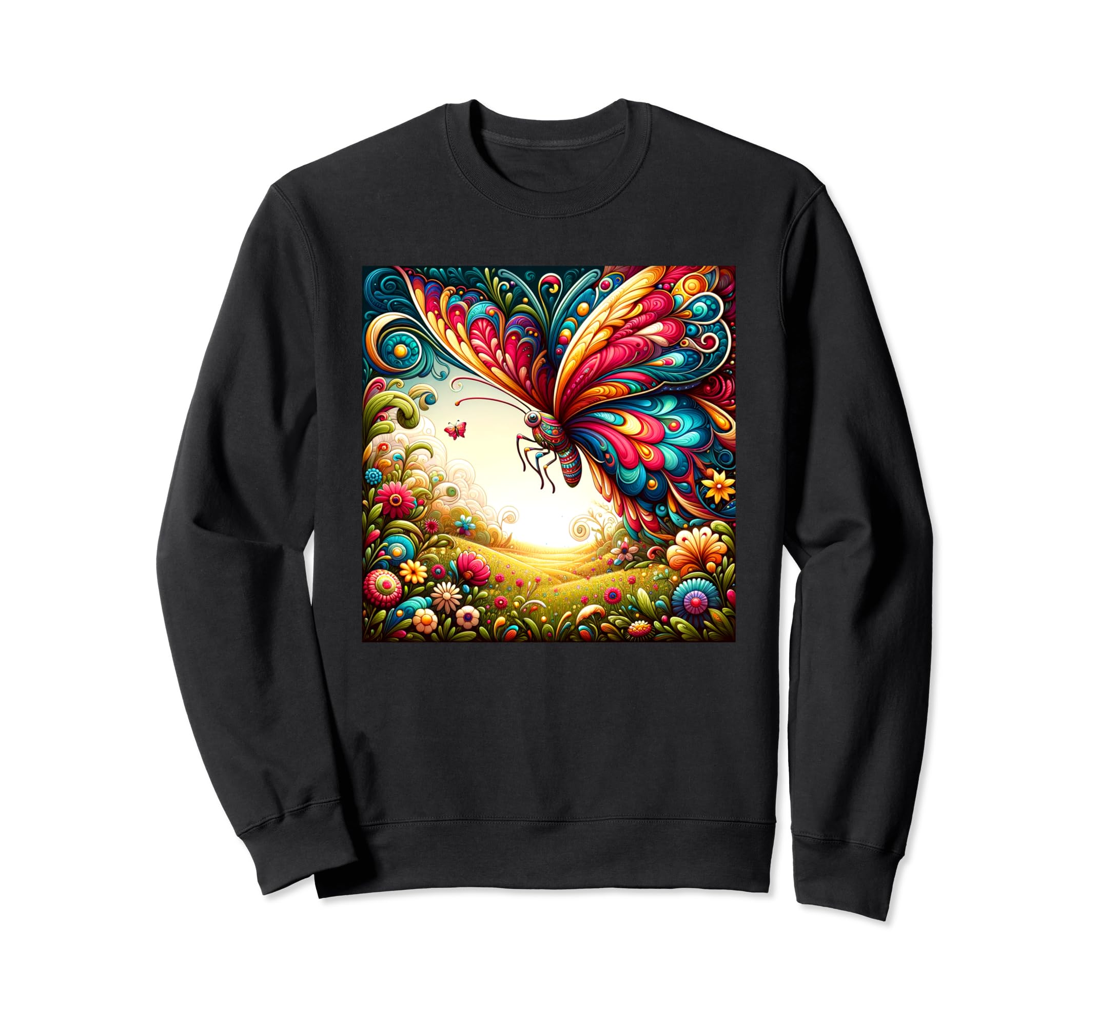

Fantasy Nature Butterfly Sweatshirt чёрный