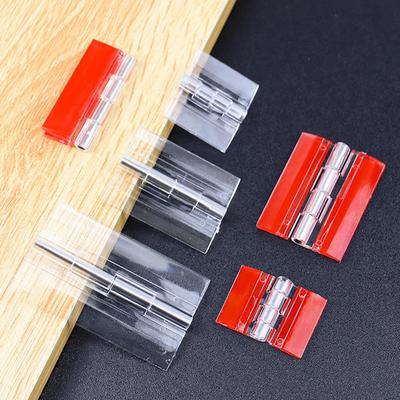 1/5Pcs Acrylic Clear Hinges Self-Adhesive Folding Hinges Simple Installation Cabinet Drawer Replacement Hinges Hardware Tools