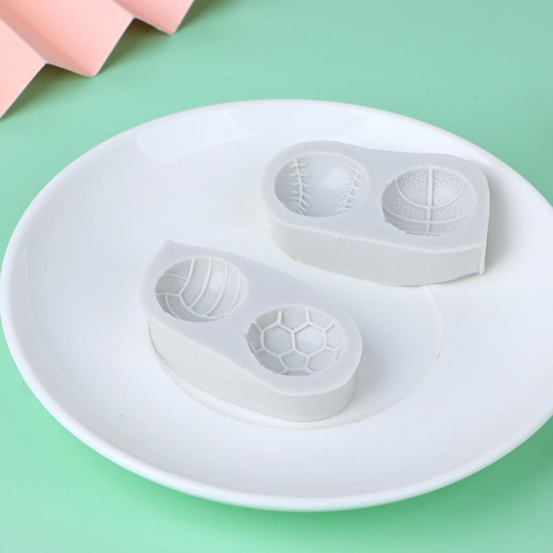 1Pc Basketball Baseball Volleyball Football Silicone Mold Diy Sugarcraft Cupcake Baking Mold Fondant Cake Decorating Tool