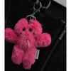 Cartoon Bear Pendant Keychain Plush Dolls Fashion Bag Ornaments Keyring for Keys