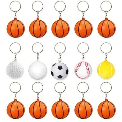 Basketball Ball Keychains For Party Favors, Basketball Stress Ball, School Carnival Reward, Sports Centerpiece