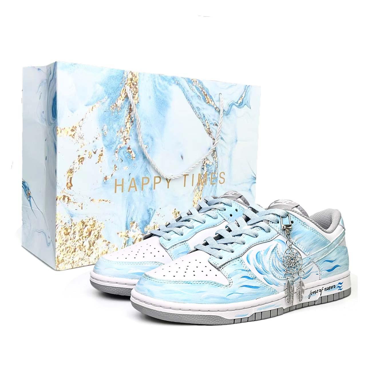 

Nike Dunk Wave Shadow Dream, Fall Winter, Horse Year CNY Abrasion Resistant Low top Skateboard Shoes Unisex Sky Blue HF5441-105(Team1031-) 38.5