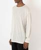 Seuteulaikeu Drop Shoulder Loose Fit Linen T-Shirt (Ivory)