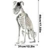 Halloween Skeleton Dog Spooky Skeleton Animal Realistic Halloween Skeleton Dog Statue Skull Bone Art Ornaments for Party Haunted