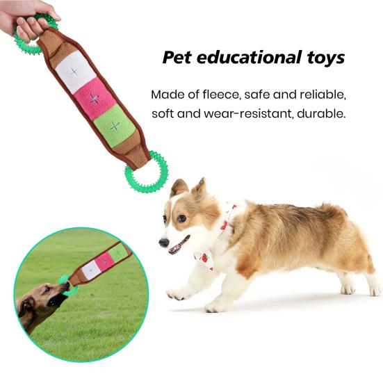 

Игрушка от утечки Встроенный звук Интерактивная игрушка для собак Нюхательная игрушка Мягкая износостойкая игрушка для собак Товары для домашних животных