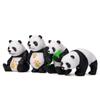 8pcs/set Micro Landscape Creative Cute Bamboo Panda Doll Gardening DIY Decoration Desktop Small Ornaments